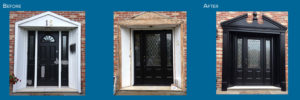 Front door replacement Novatech Gothic Glass - Camemat Decorative Mouldings